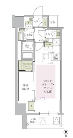 アーバネックス天満橋Frontの間取り