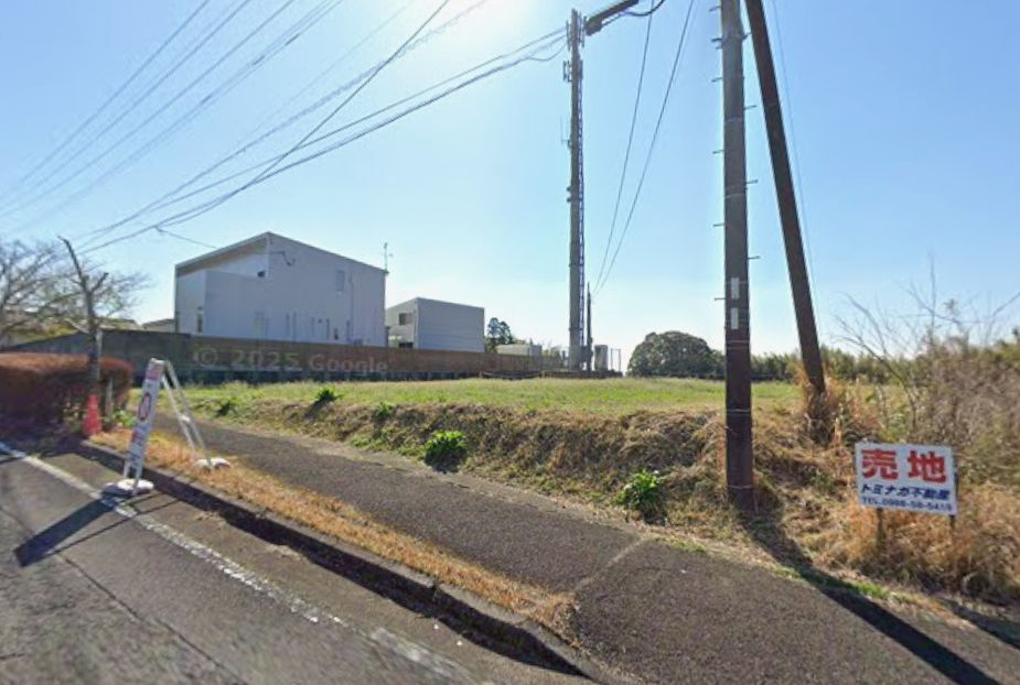 都城市高城町石山の売地の外観