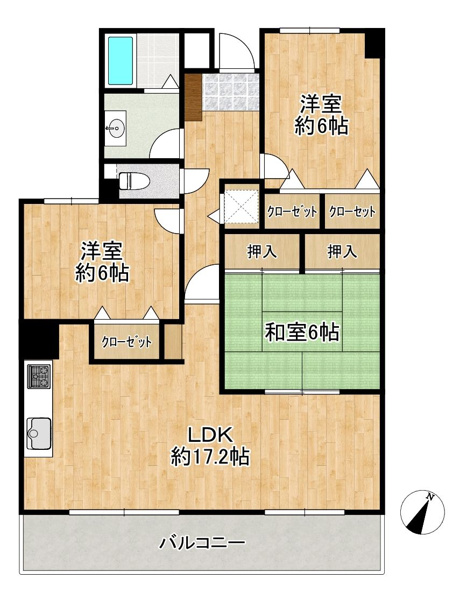 【間取り】 | グリーンマンションやよい坂☆仲介手数料☆半額☆