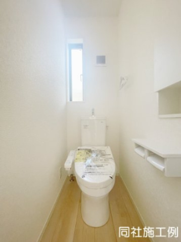新築戸建・建売　本宮市青田第1　CRADLE GARDEN　全11棟のトイレ|同社施工例