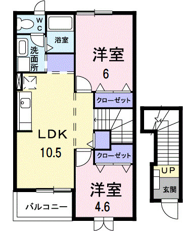 ヴィラ・アベニールＣの間取り|間取図