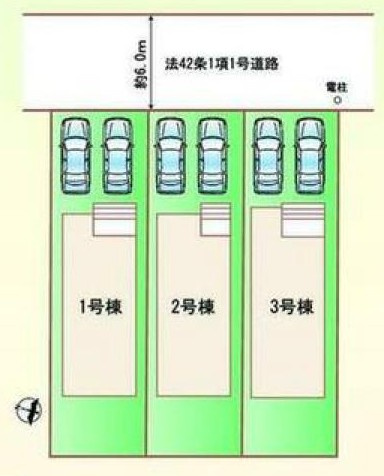 高浜市湯山町４丁目16-11『仲介手数料無料』新築戸建ての区画図