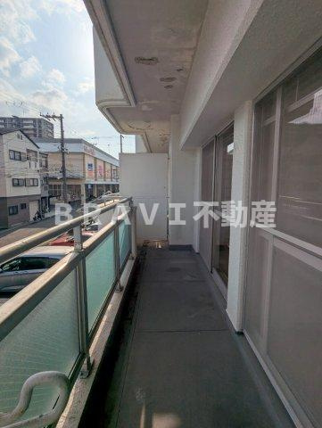 布亀マンションのバルコニー