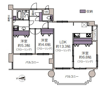 【間取り】 | エステートマンション赤坂けやき通り☆仲介手数料無料☆