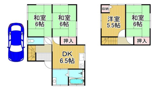 【間取り】 | 川西市西多田２丁目　中古一戸建て