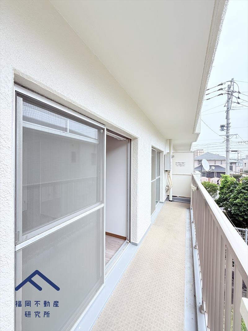 チサンマンション藤崎のバルコニー