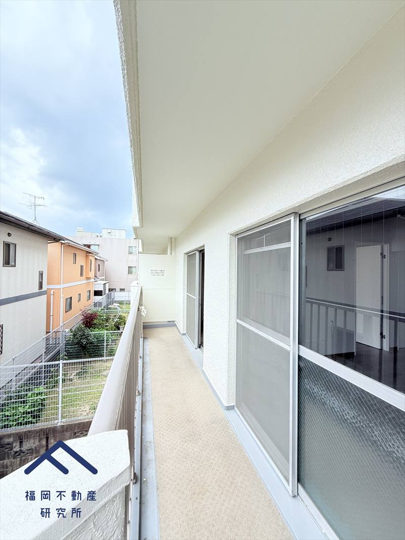 チサンマンション藤崎のバルコニー