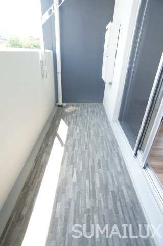 熊本市西区池田４丁目の賃貸マンションのバルコニー