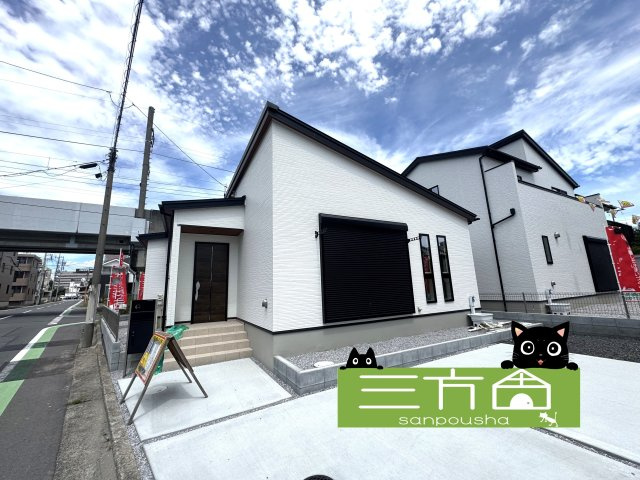 新築　前橋市南町　1号棟の外観|現地写真　完成しました！物件のご内覧等、お気軽にお問合せください♪　