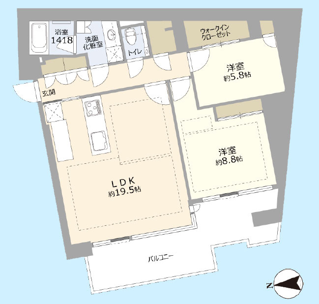 ロイヤルシーズン麻布永坂の間取り