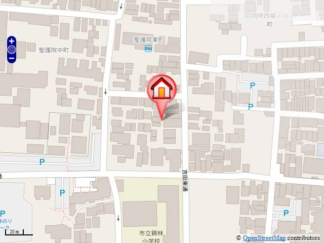 プレージア京都聖護院ノ邸の地図