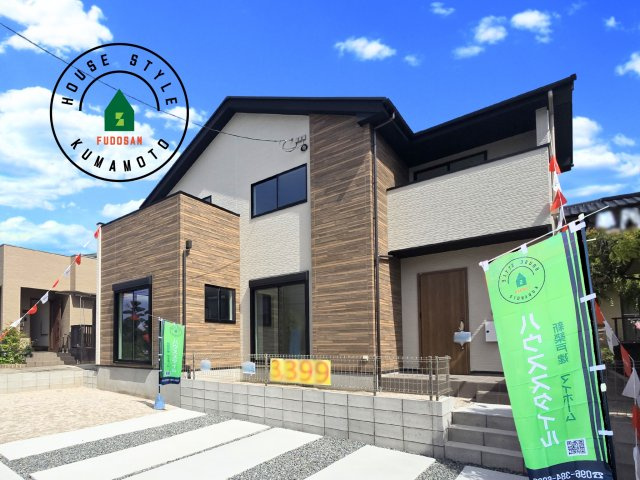 熊本市東区沼山津4丁目第1-1棟（1号棟）　の外観|デザイン性のある外観です。