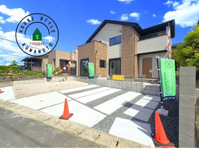 熊本市東区沼山津4丁目第1-1棟（1号棟）　の前面道路含む現地写真|見学の時間などお気軽にお問い合わせ下さい。