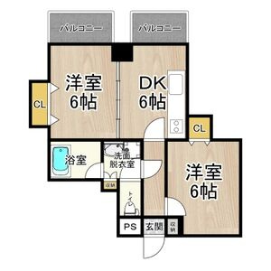 CITY　SPIRE難波プレミアの間取り