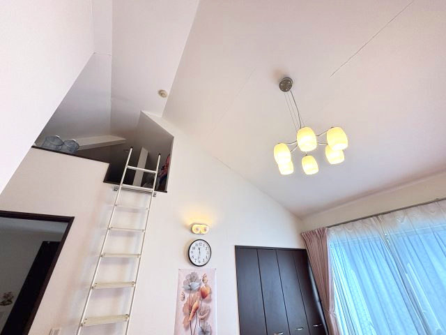 上部には小屋裏収納があります。