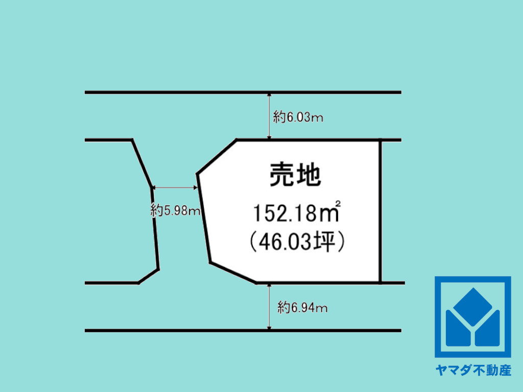 宇治市五ケ庄高峯山の売地の土地図|図面と現況が異なる場合は現況を優先いたします。