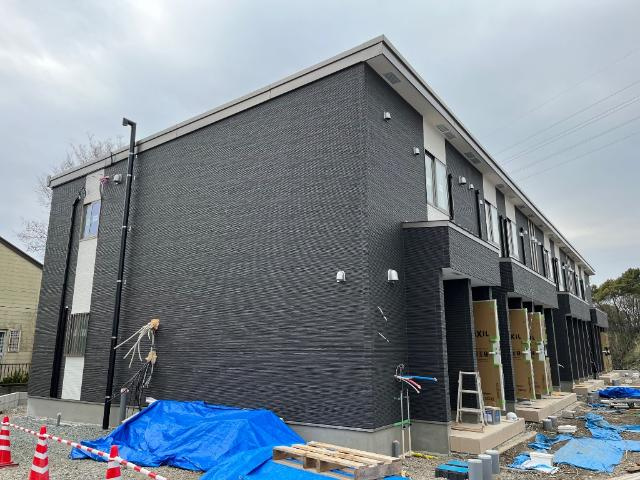 フロンティアエステートⅡの外観|建築現場