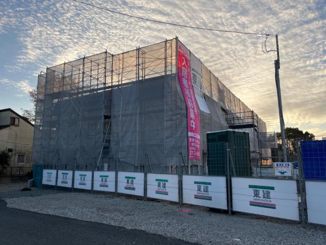 フロンティアエステートⅡの外観|建築現場