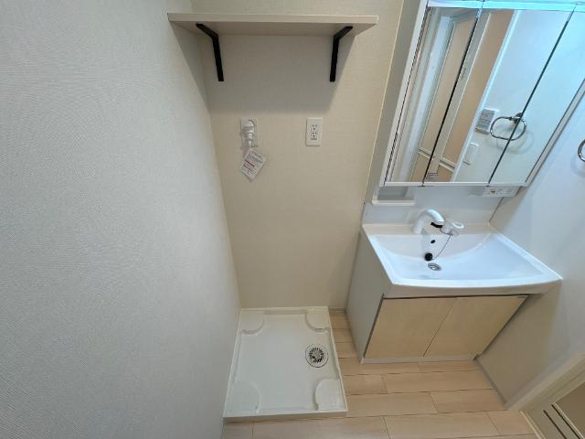 Ｓ-ＢＬＯＯＤ　ＯＺＵ　ＢＡＳＥの洗面所|洗濯機置場