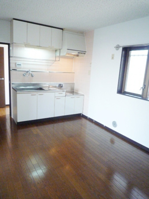 窓があり明るいダイニングキッチン