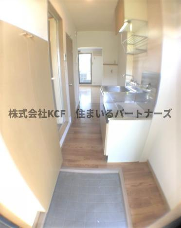 サンガーデン井上Aの玄関