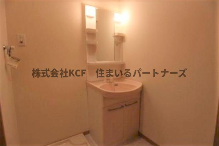 グリーンキャッスルの洗面所|広い洗面スペース