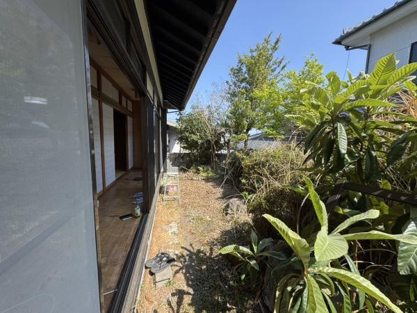 宮崎市江南　中古平屋戸建の庭