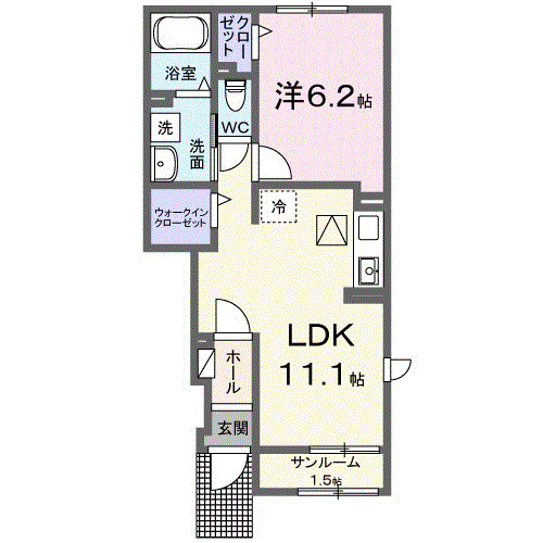 ドエル　Ｆ・Ｔ・Ｋ　Ⅵ番館の間取り