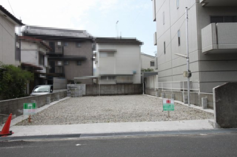 鏡川町　建築条件なし　売土地の土地図