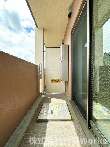 K-クレスト大道のバルコニー|バルコニーからの眺めを楽しみながら食事をしませんか