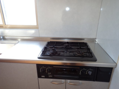 【設備】 | 黒石市泉町一棟売りアパート | ガスコンロ付き3口