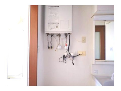 【脱衣所】 | 黒石市泉町一棟売りアパート | 洗濯機置き場