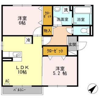 【間取り】 | プルミエール | 2LDK