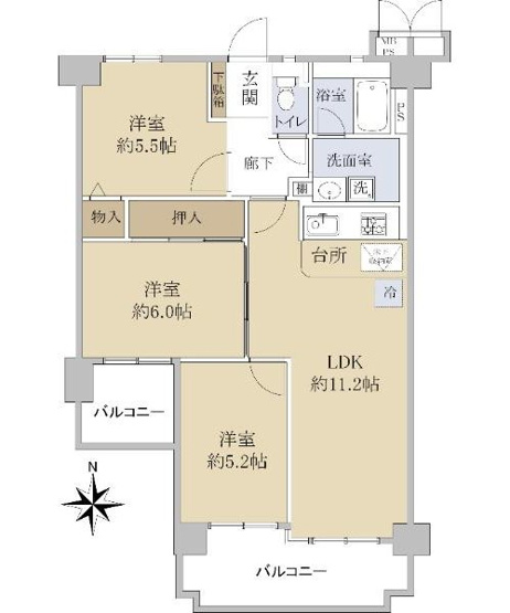 【間取り】 | マンハイムクレール石切