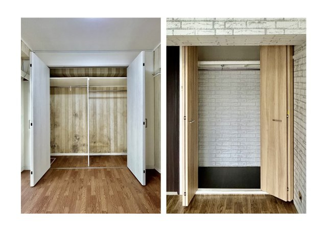 ハイツ西日暮里の収納|居室にはクローゼットを完備し、自由度の高い家具の配置が叶うシンプルな空間です。お子様の成長と必要になる子供部屋を与えるにはぴったりの間取りですね。