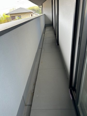 【バルコニー】 | 星和台６丁目　新築戸建 | バルコニーが広いのでお布団もたくさん干せます。