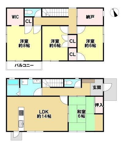 中古戸建の間取り