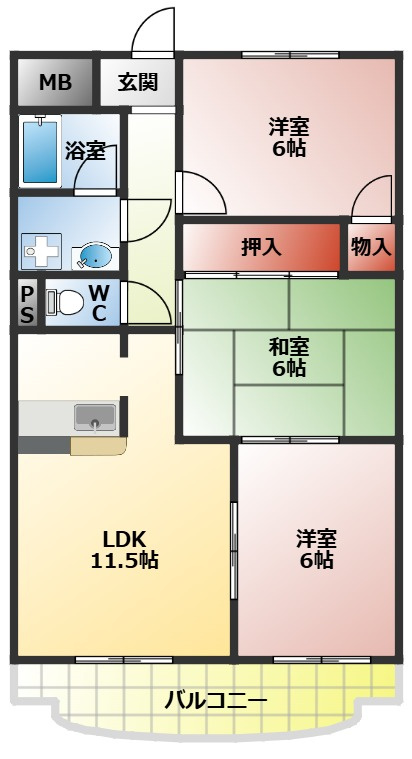 ベルドミールの間取り