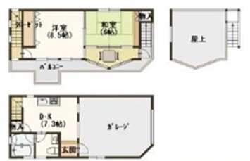 【間取り】 | 南あわじ市灘吉野　中古住宅　オーシャンビューの眺望
