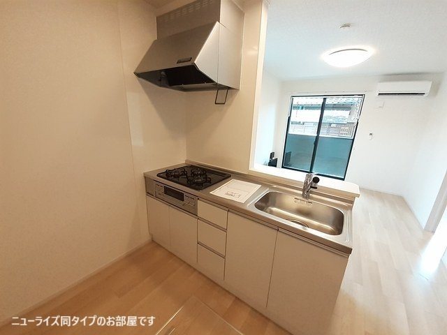 稲美町国北アパートのキッチン