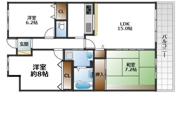 【間取り】 | ロフティ少路