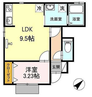 広島県東広島市　一棟アパートの間取り