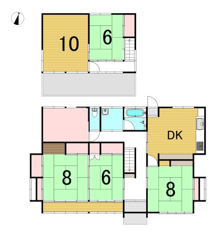 小名浜下神白字猪亦 中古一戸建ての間取り