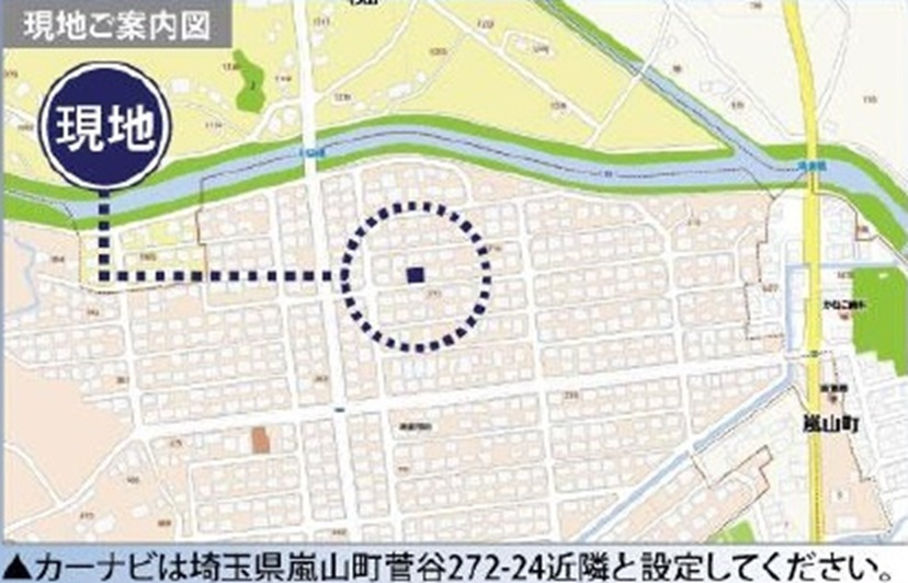 中古戸建　嵐山町志賀272-24の地図