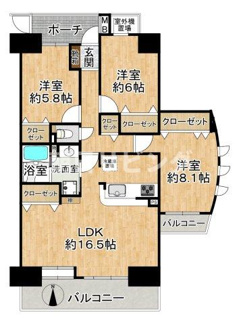 【間取り】 | ダイアパレス茅ヶ崎南湖