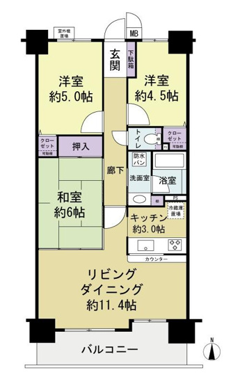 【間取り】 | コスモ鶴見
