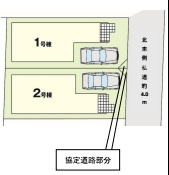 さいたま市北区本郷町　1期　新築一戸建て　リガーレ　02の区画図|2号棟