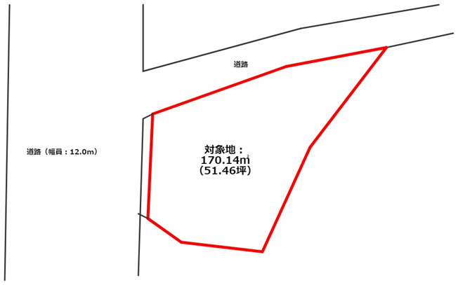 【土地図】 | 山鹿市石　土地 | ※現況優先です！
