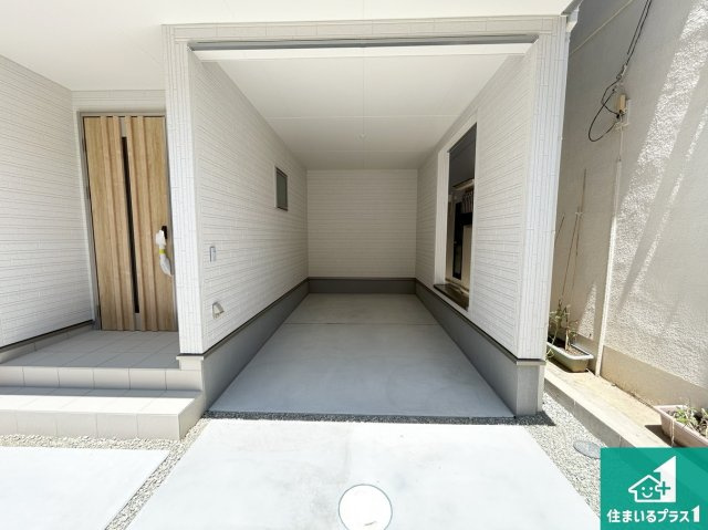 高石市加茂　新築一戸建ての駐車場|駐車スペース！散水栓があるので、こまめに愛車を洗えます！