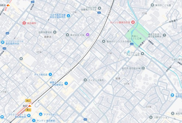 高石市加茂　新築一戸建ての地図
